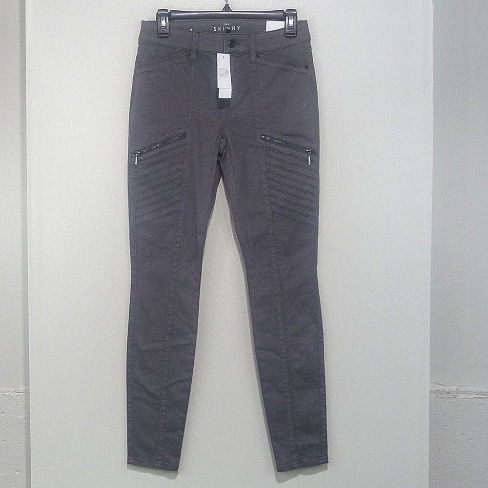 White House Black Market Charcoal Cropped Jeans